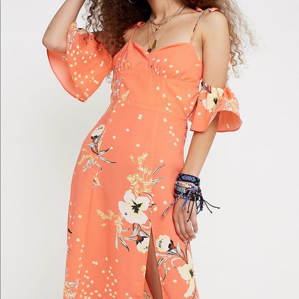 UO Off-the-shoulder midi dress